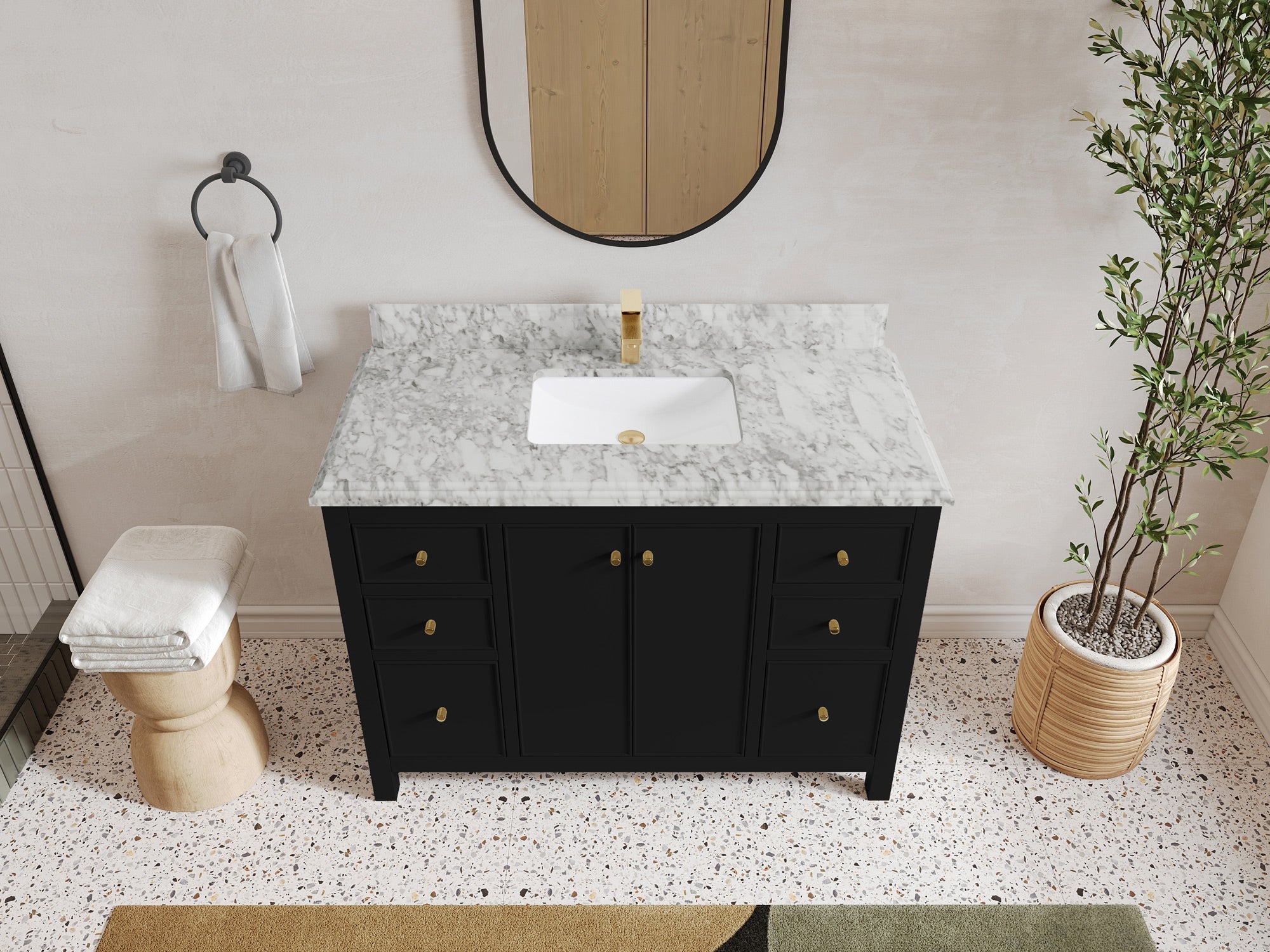 Chicago 48 in. W x 22 in. D Single Sink Bathroom Vanity - Willow Bath and Vanity