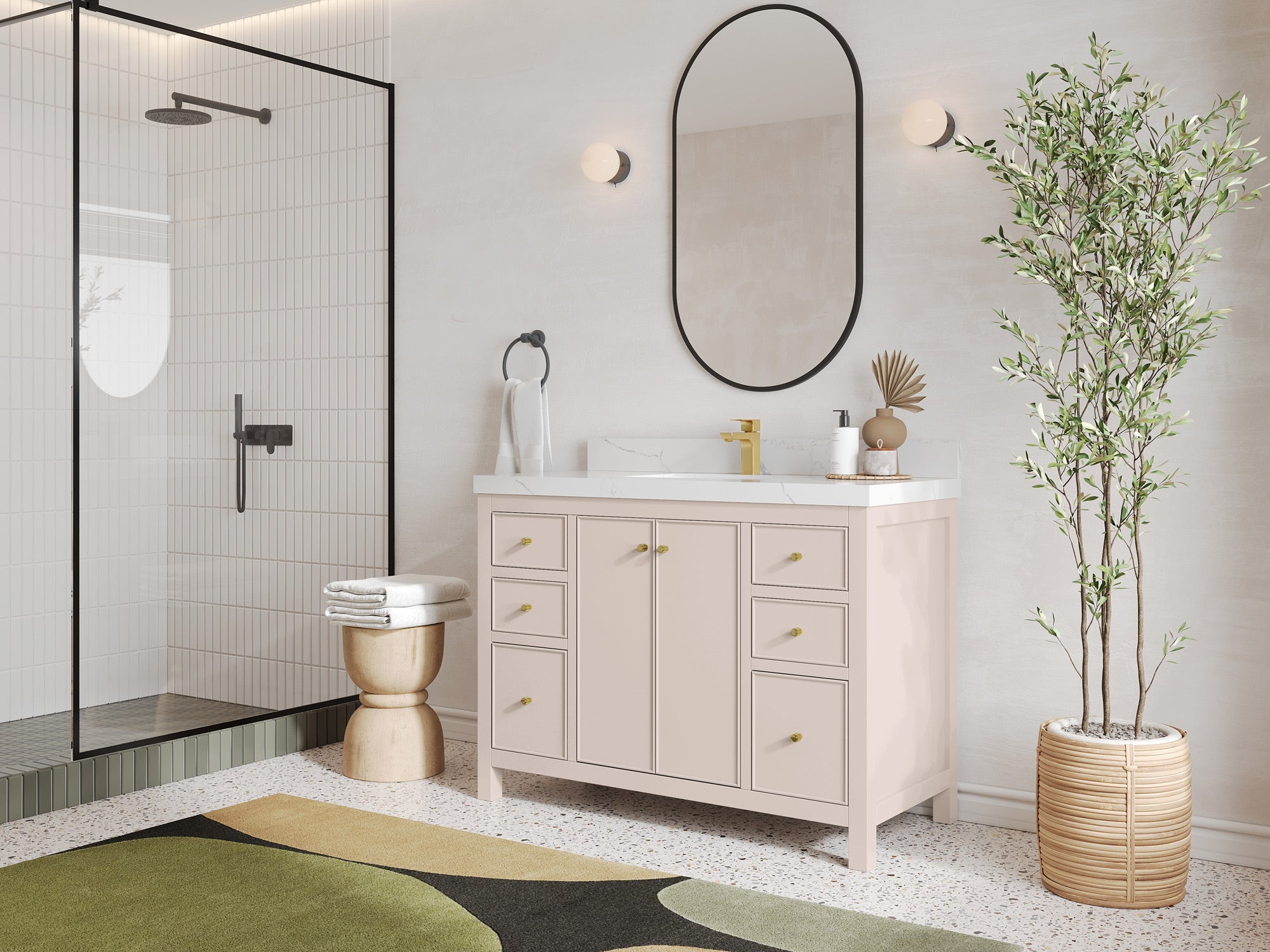 Chicago 48 in. W x 22 in. D Single Sink Bathroom Vanity - Willow Bath and Vanity