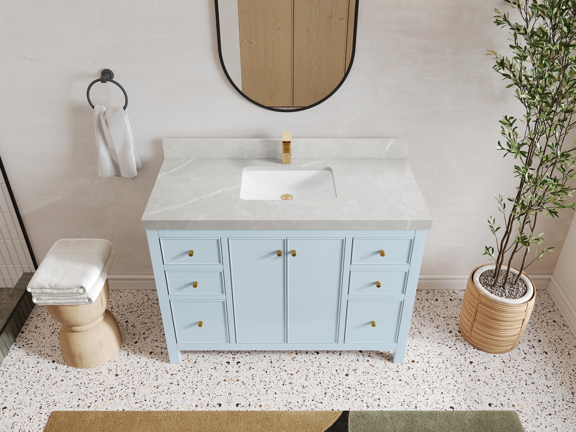 Chicago 48 in. W x 22 in. D Single Sink Bathroom Vanity - Willow Bath and Vanity