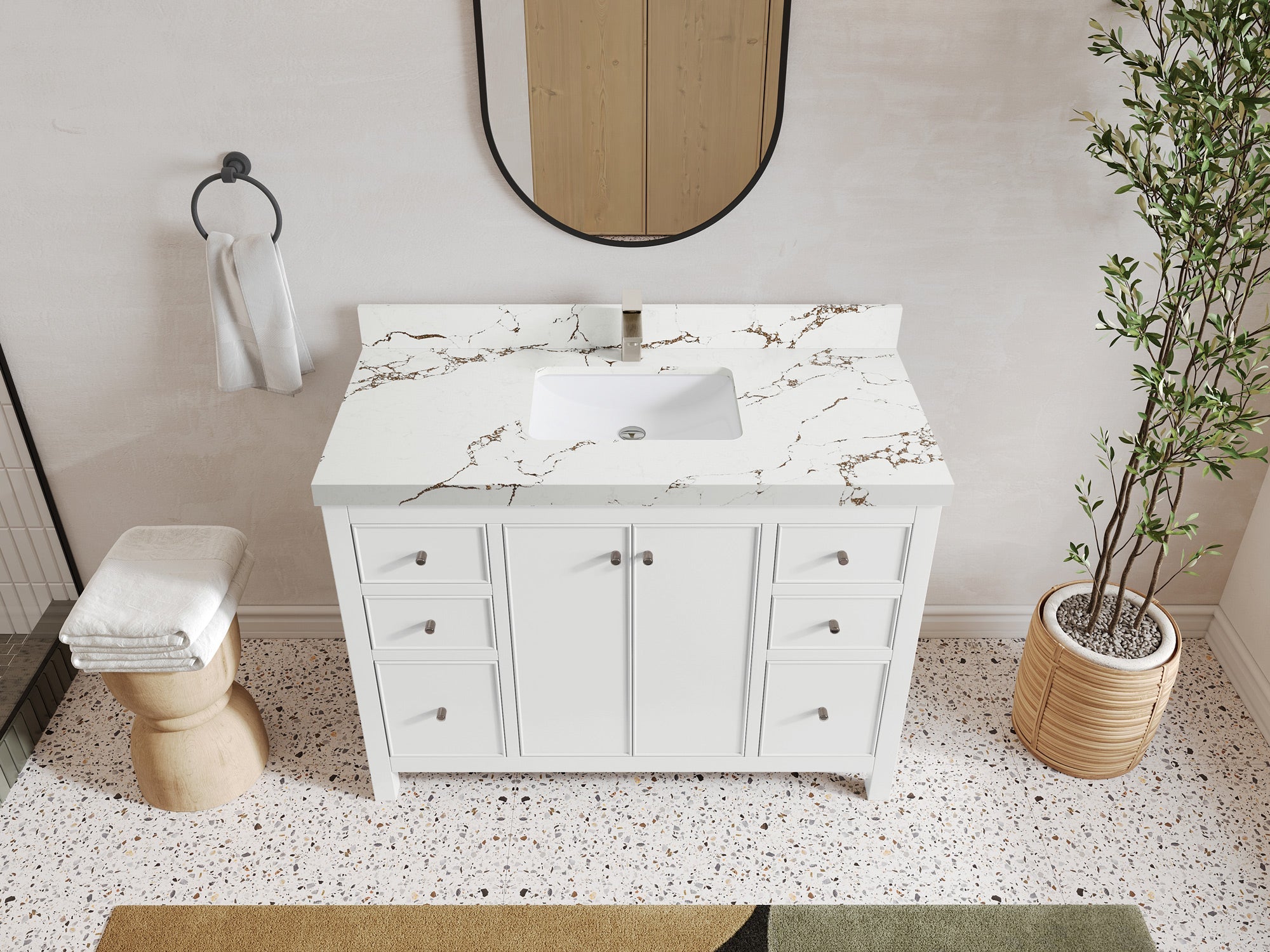 Chicago 48 in. W x 22 in. D Single Sink Bathroom Vanity - Willow Bath and Vanity