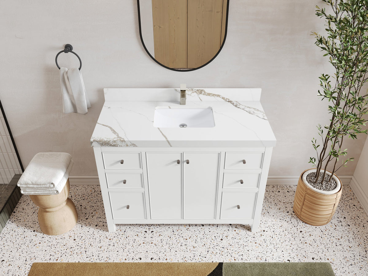 Chicago 48 in. W x 22 in. D Single Sink Bathroom Vanity - Willow Bath and Vanity
