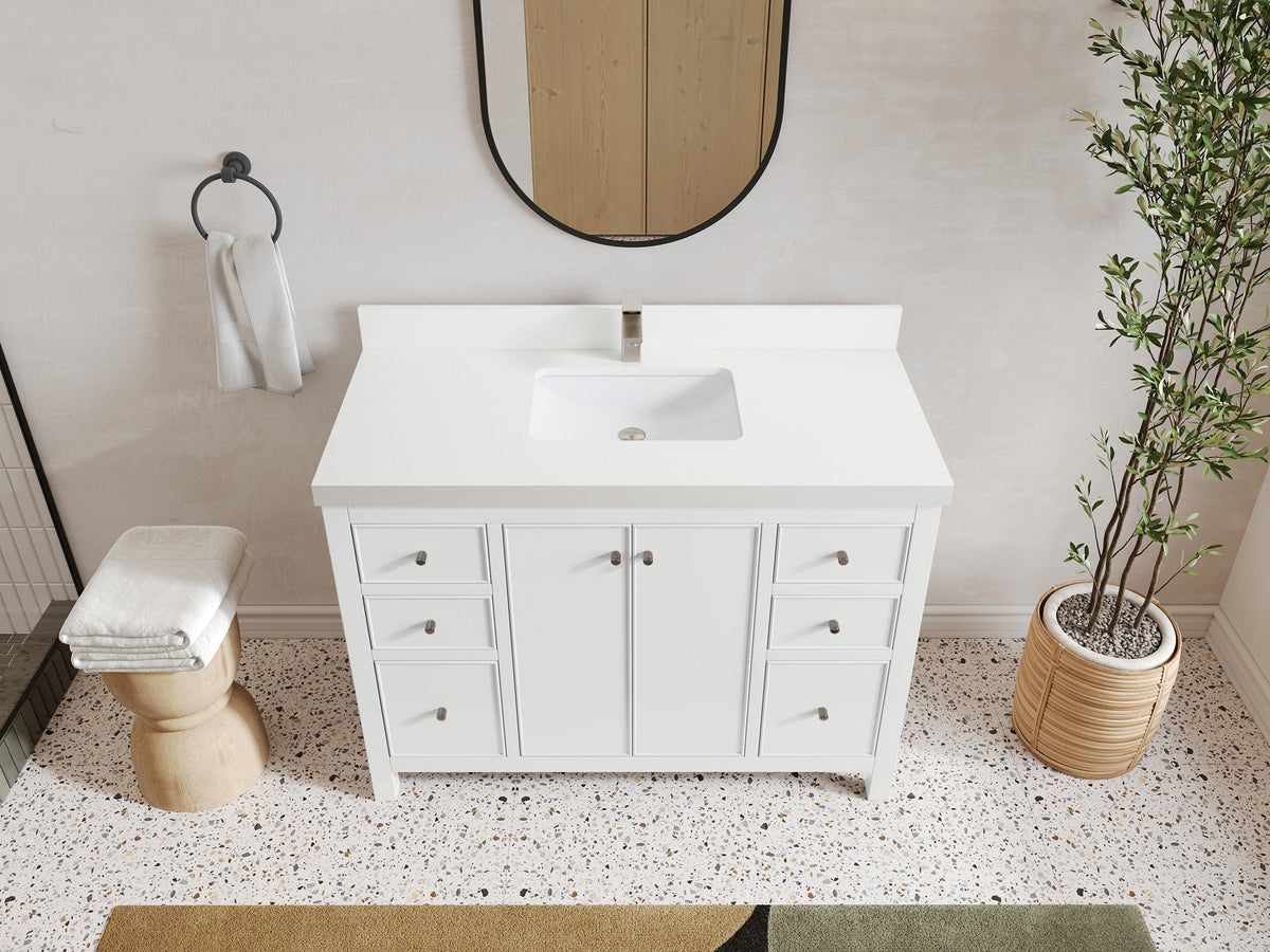 Chicago 48 in. W x 22 in. D Single Sink Bathroom Vanity - Willow Bath and Vanity
