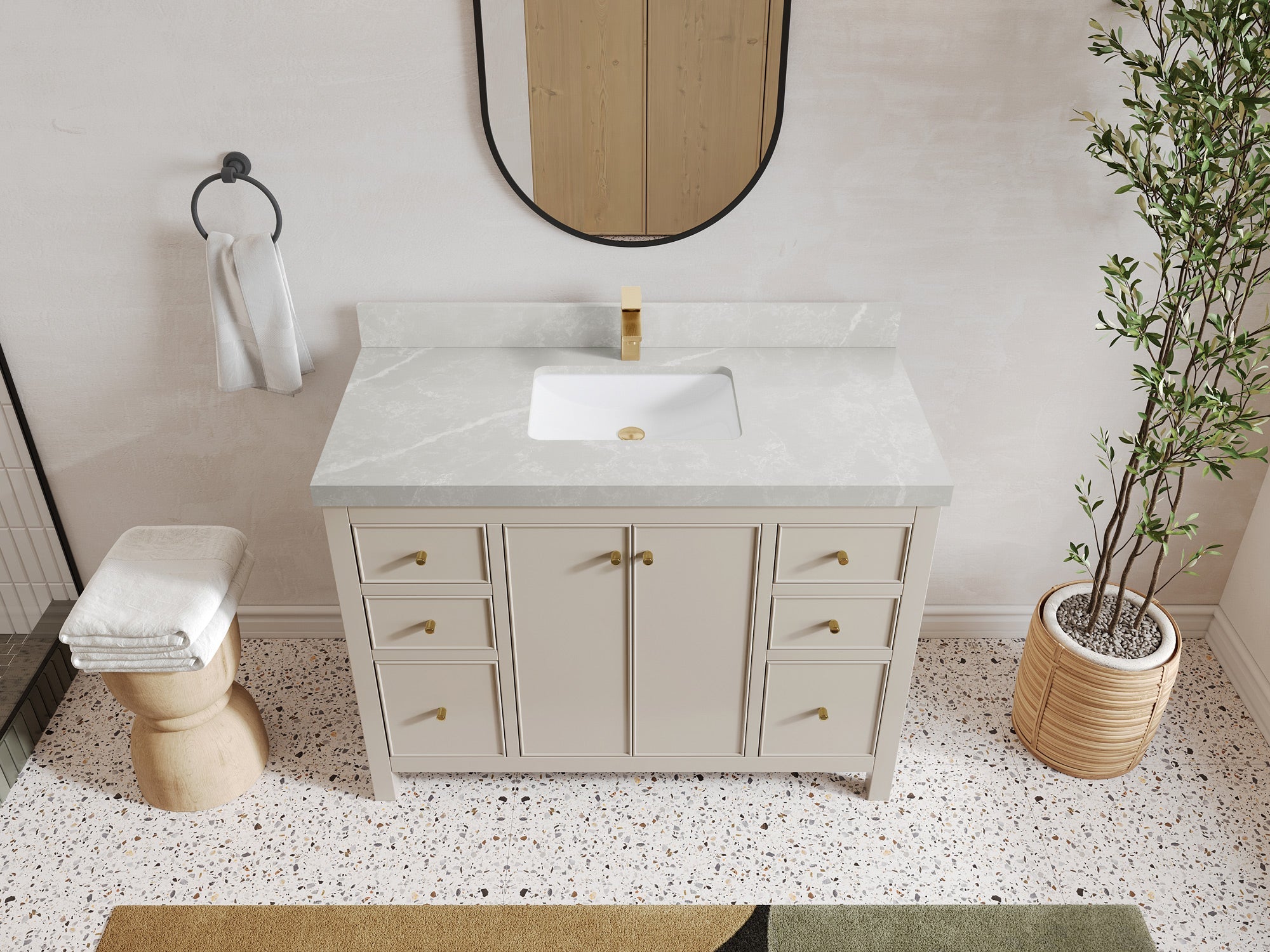 Chicago 48 in. W x 22 in. D Single Sink Bathroom Vanity - Willow Bath and Vanity