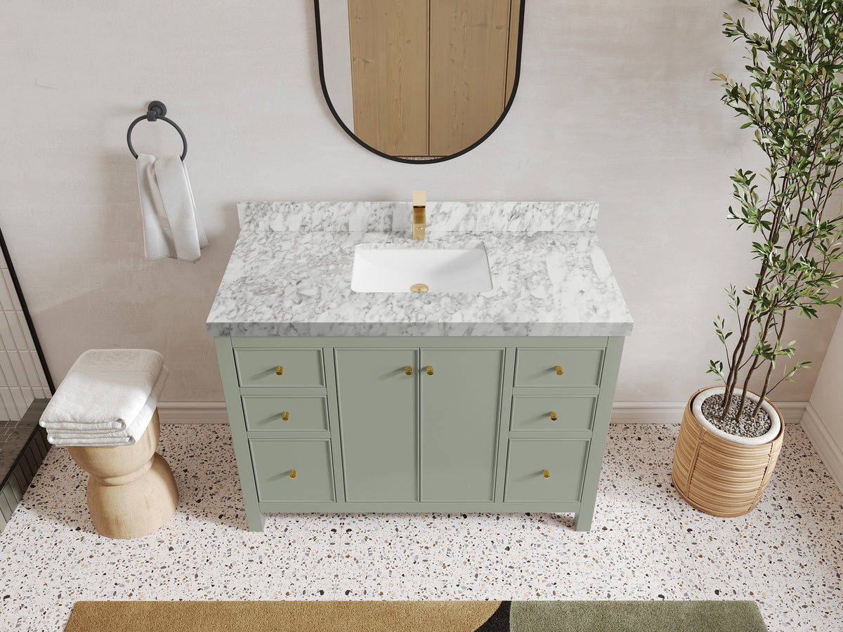Chicago 48 in. W x 22 in. D Single Sink Bathroom Vanity - Willow Bath and Vanity