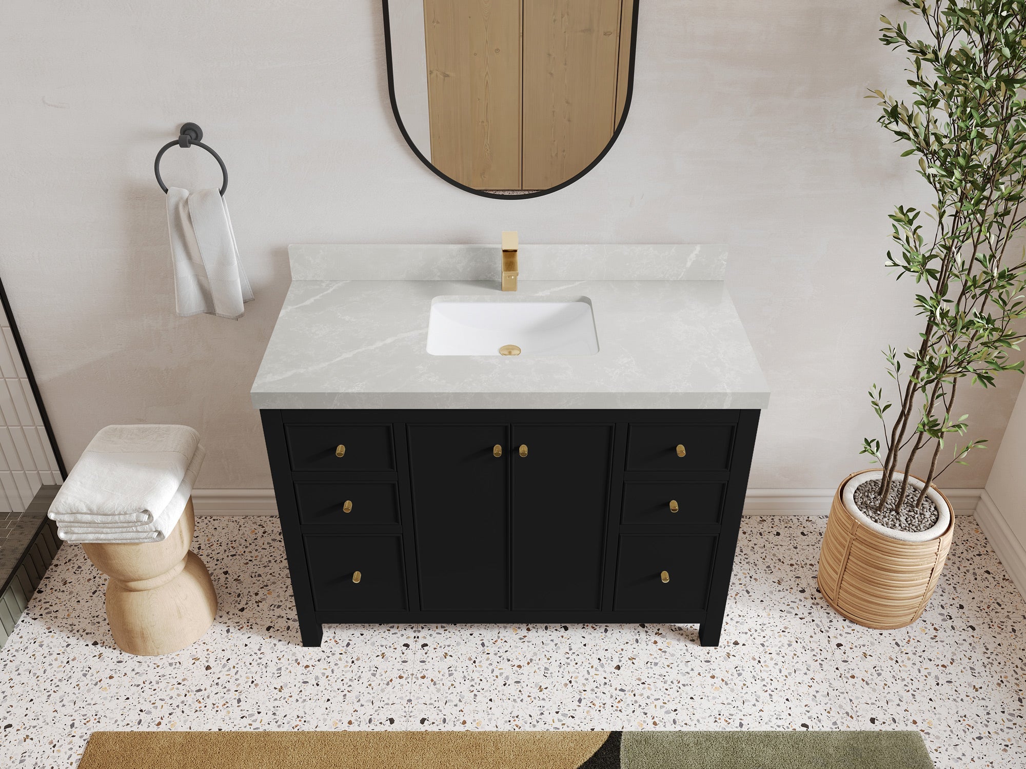 Chicago 48 in. W x 22 in. D Single Sink Bathroom Vanity - Willow Bath and Vanity