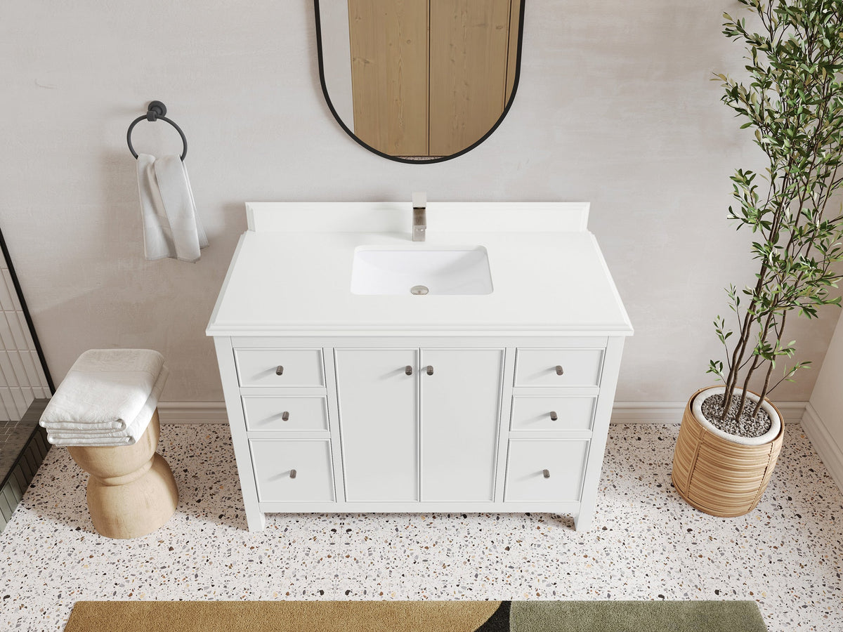 Chicago 48 in. W x 22 in. D Single Sink Bathroom Vanity - Willow Bath and Vanity