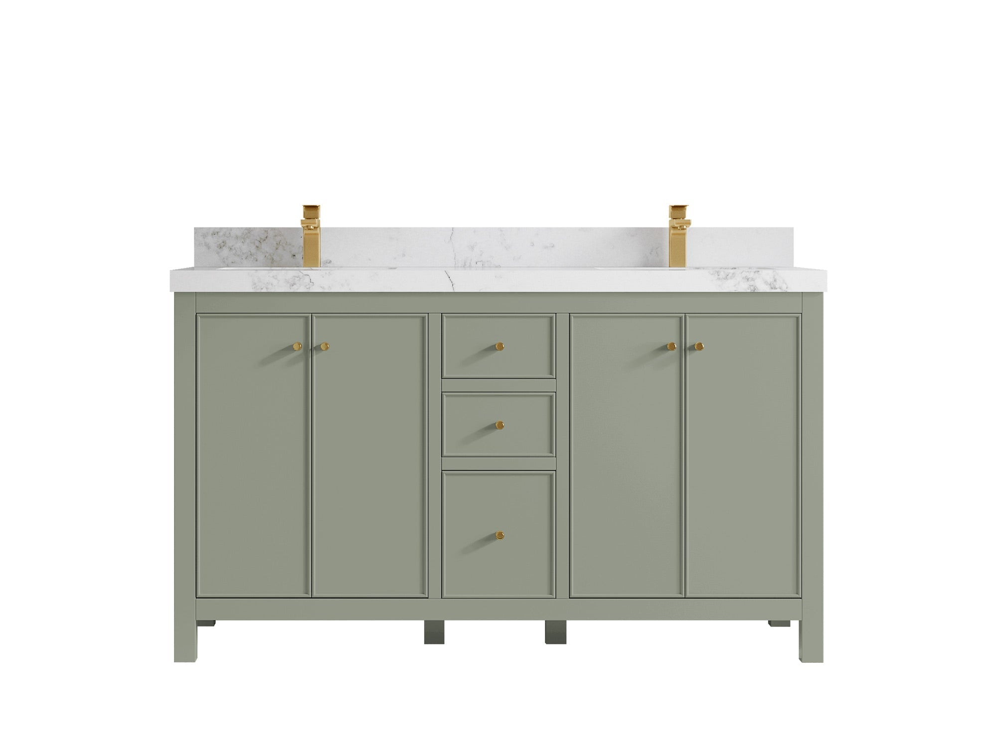 Chicago 60 in. W x 22 in. D Double Sink Bathroom Vanity - Willow Bath and Vanity