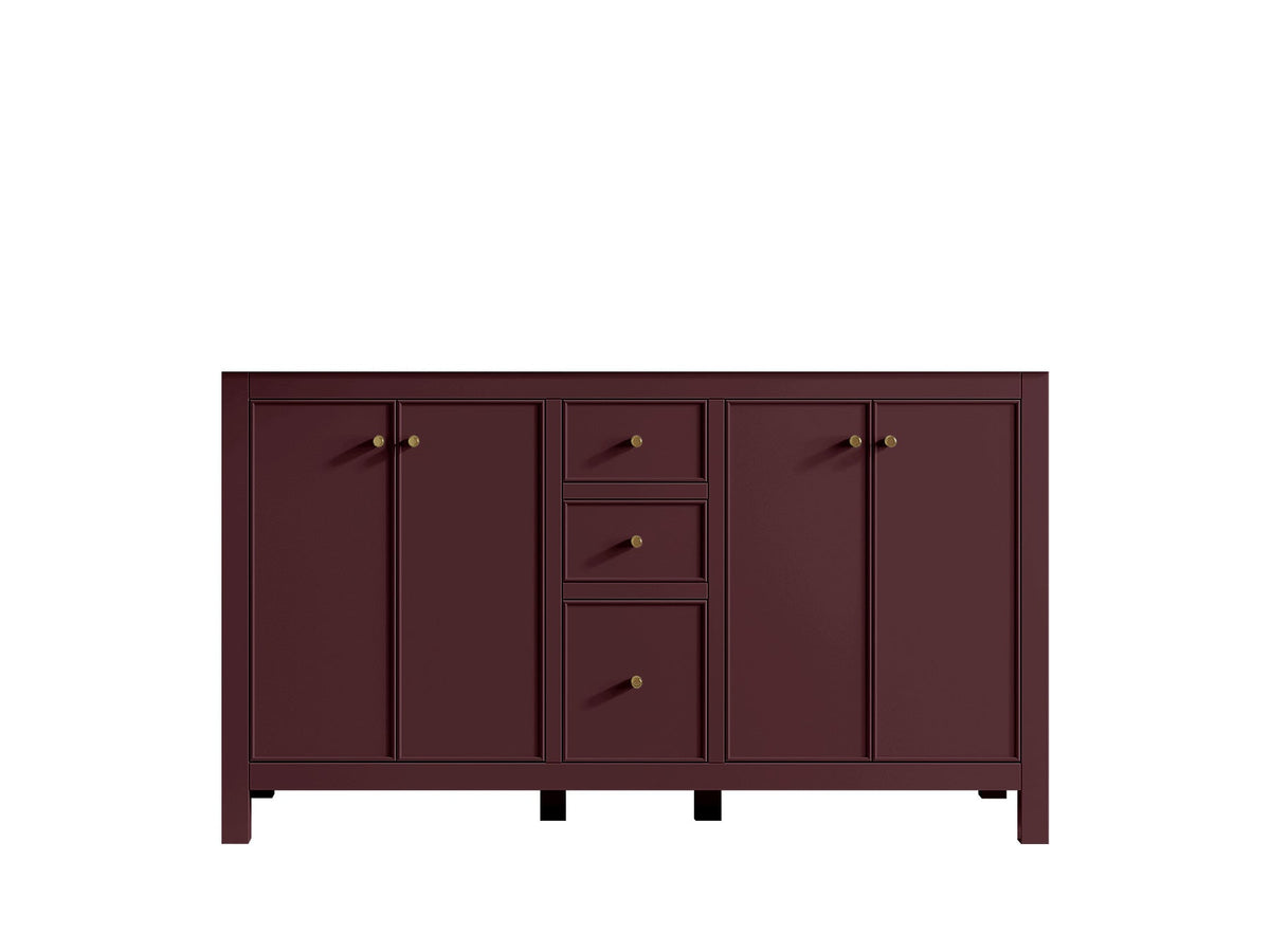 Chicago 60 in. W x 22 in. D Double Sink Bathroom Vanity - Willow Bath and Vanity