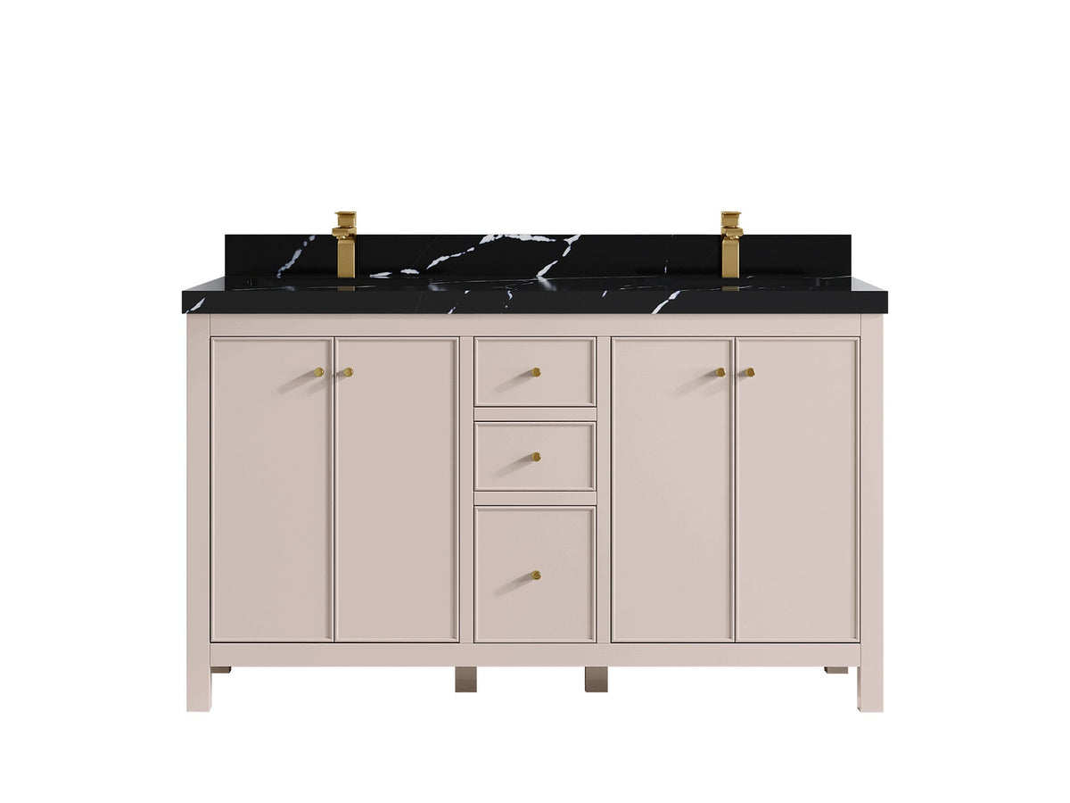 Chicago 60 in. W x 22 in. D Double Sink Bathroom Vanity - Willow Bath and Vanity
