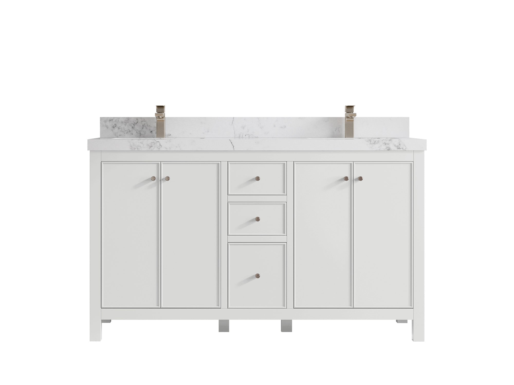 Chicago 60 in. W x 22 in. D Double Sink Bathroom Vanity - Willow Bath and Vanity