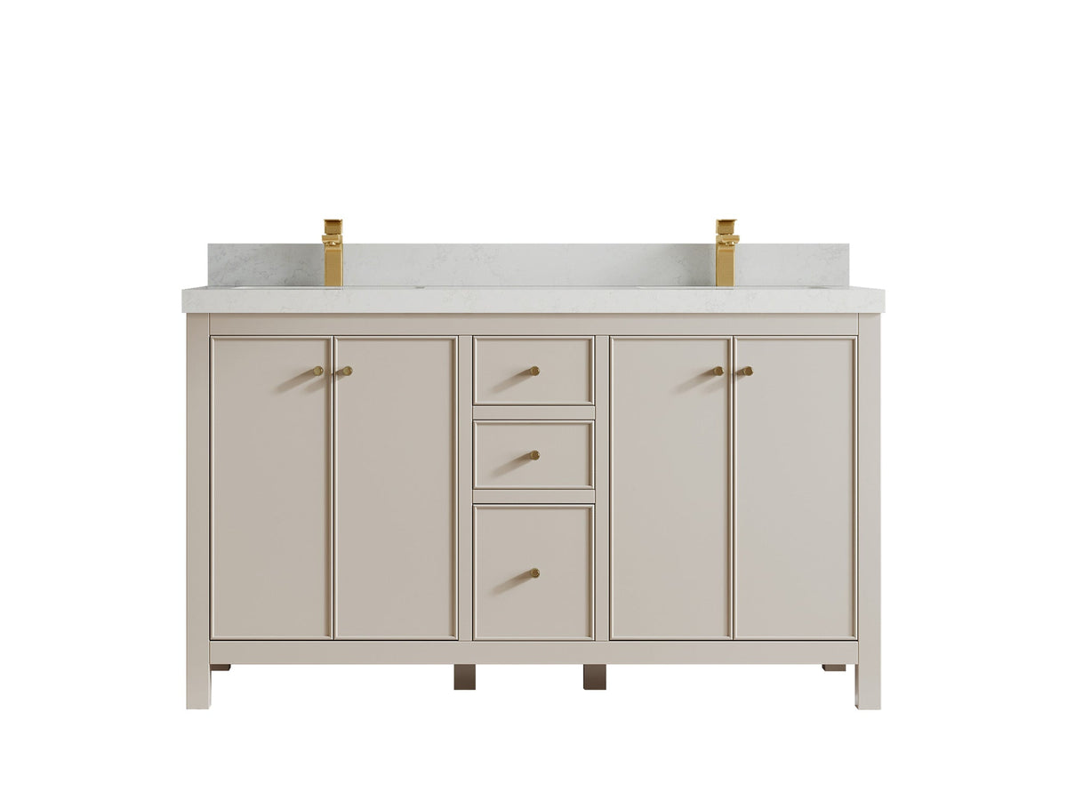 Chicago 60 in. W x 22 in. D Double Sink Bathroom Vanity - Willow Bath and Vanity