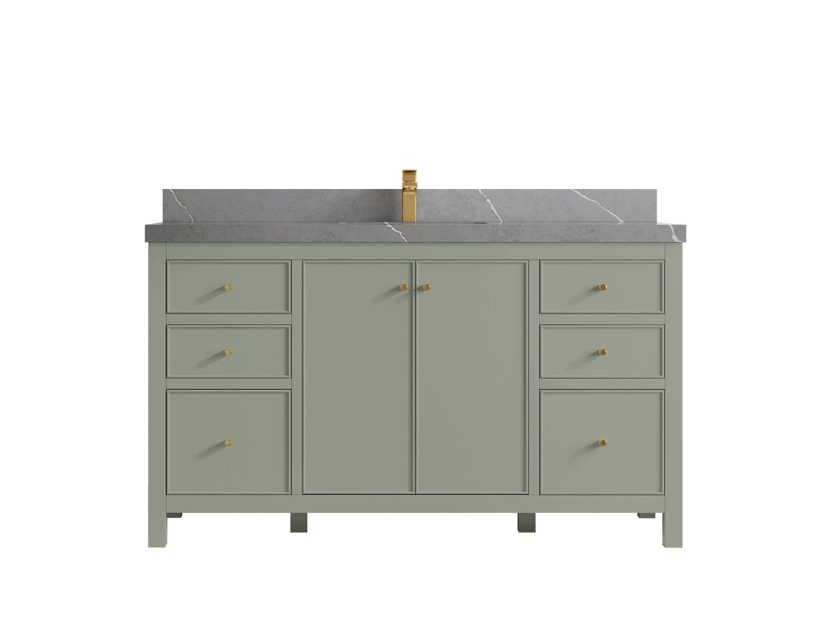 Chicago 60 in. W x 22 in. D Single Sink Bathroom Vanity - Willow Bath and Vanity