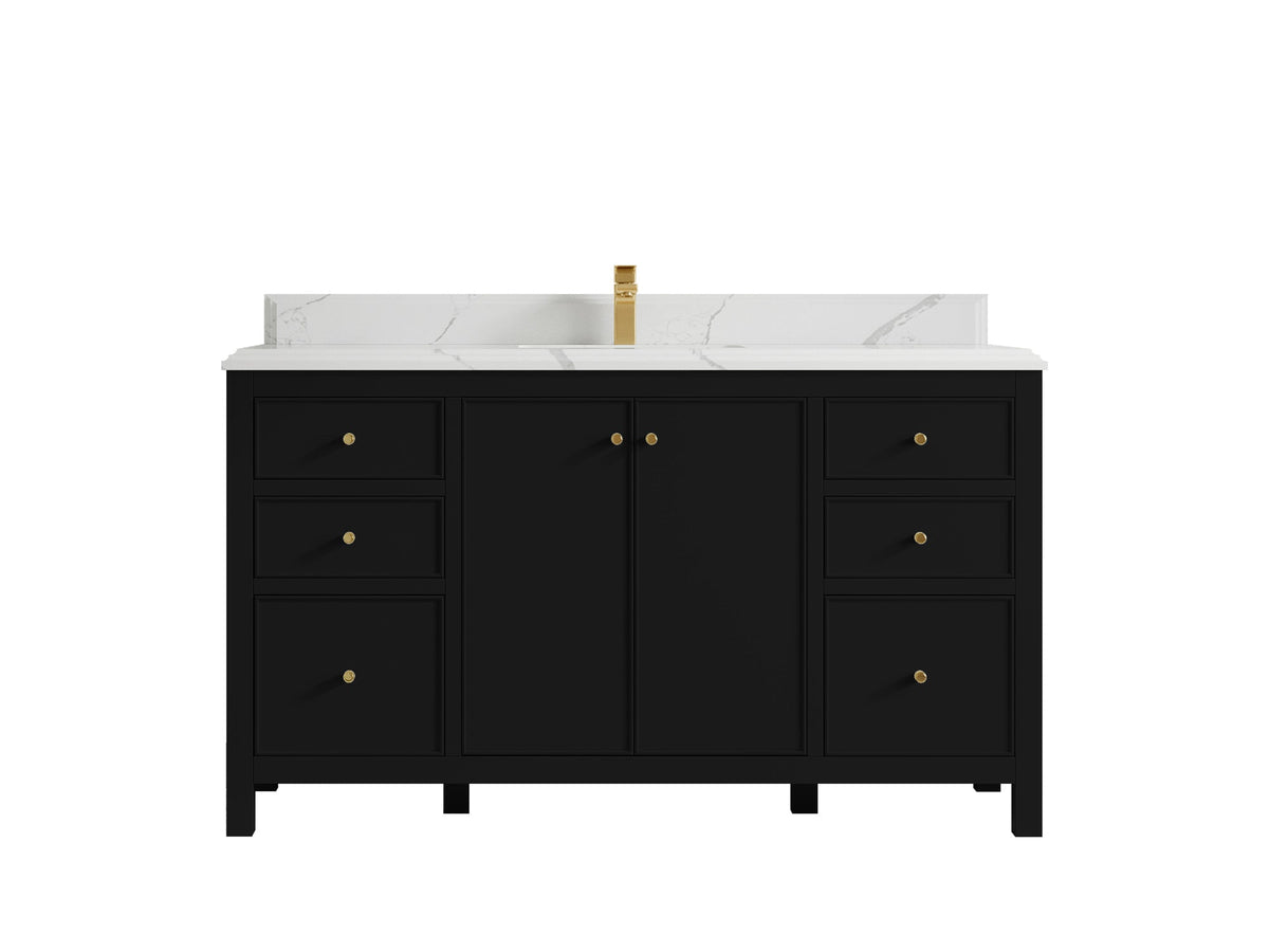 Chicago 60 in. W x 22 in. D Single Sink Bathroom Vanity - Willow Bath and Vanity