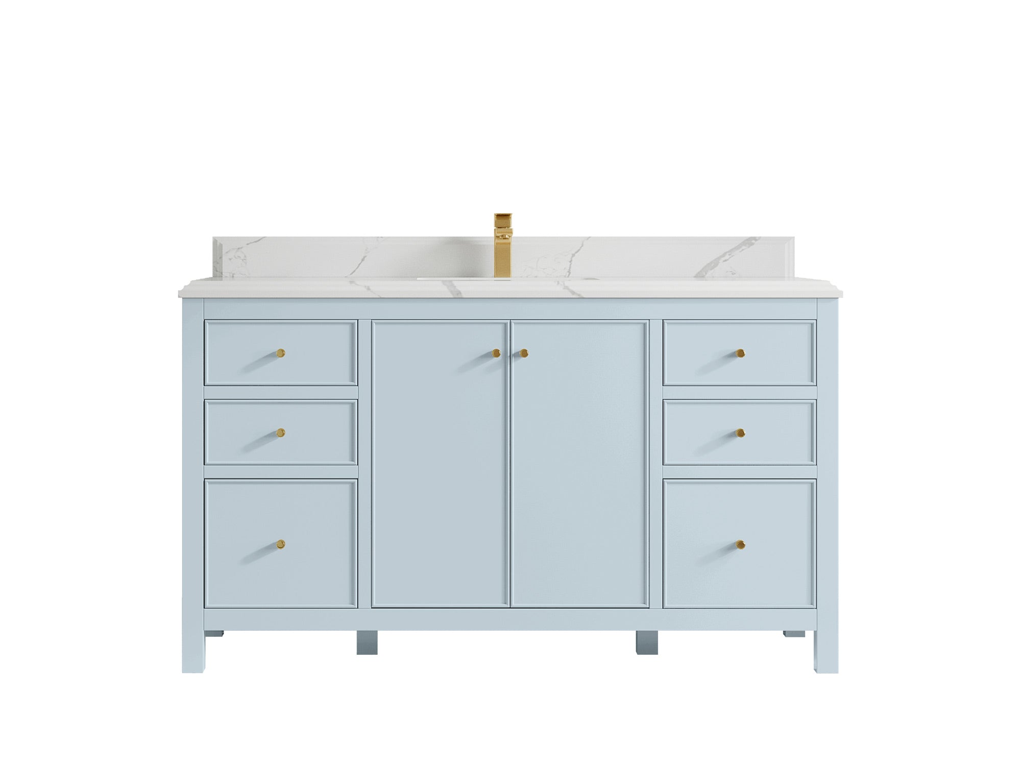 Chicago 60 in. W x 22 in. D Single Sink Bathroom Vanity - Willow Bath and Vanity
