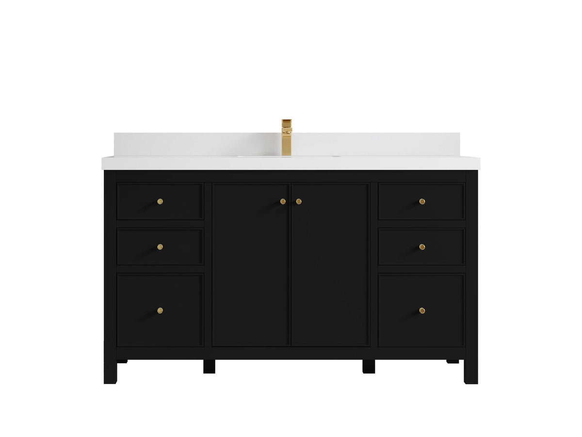 Chicago 60 in. W x 22 in. D Single Sink Bathroom Vanity - Willow Bath and Vanity