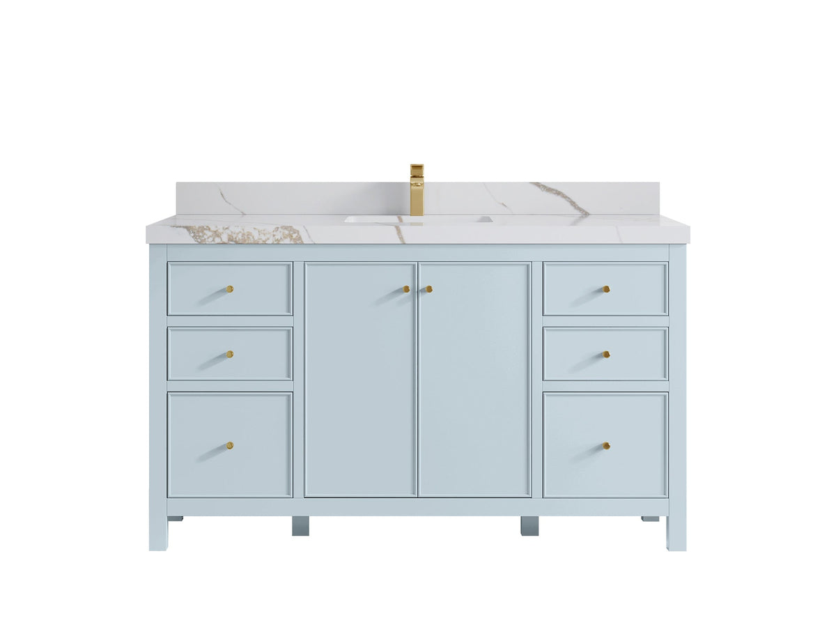 Chicago 60 in. W x 22 in. D Single Sink Bathroom Vanity - Willow Bath and Vanity