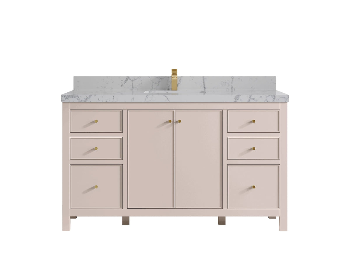 Chicago 60 in. W x 22 in. D Single Sink Bathroom Vanity - Willow Bath and Vanity