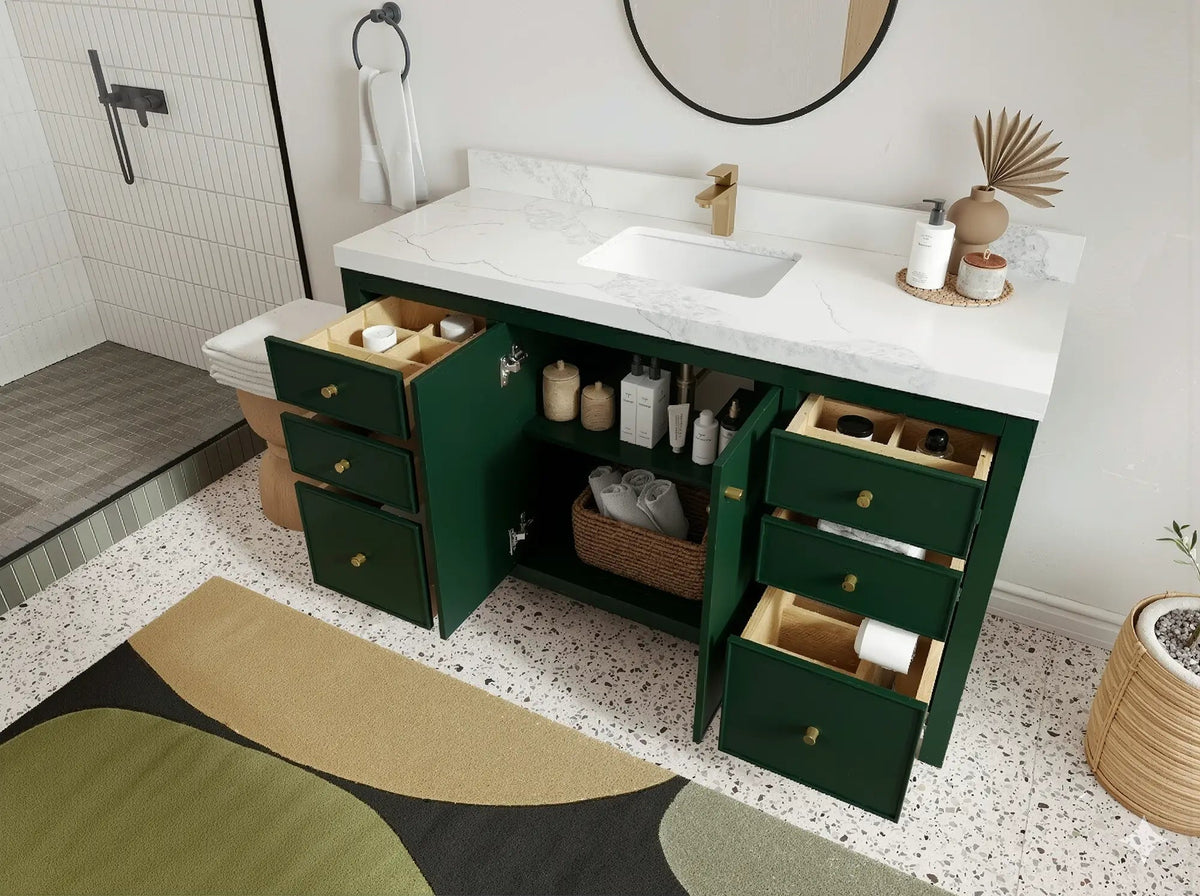 Chicago 60 in. W x 22 in. D Single Sink Bathroom Vanity - Willow Bath and Vanity