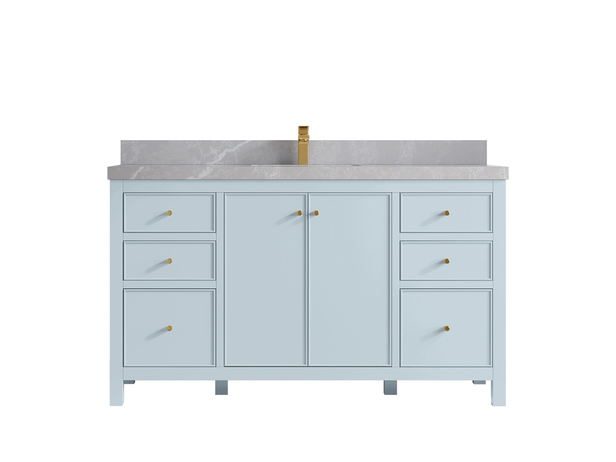 Chicago 60 in. W x 22 in. D Single Sink Bathroom Vanity - Willow Bath and Vanity