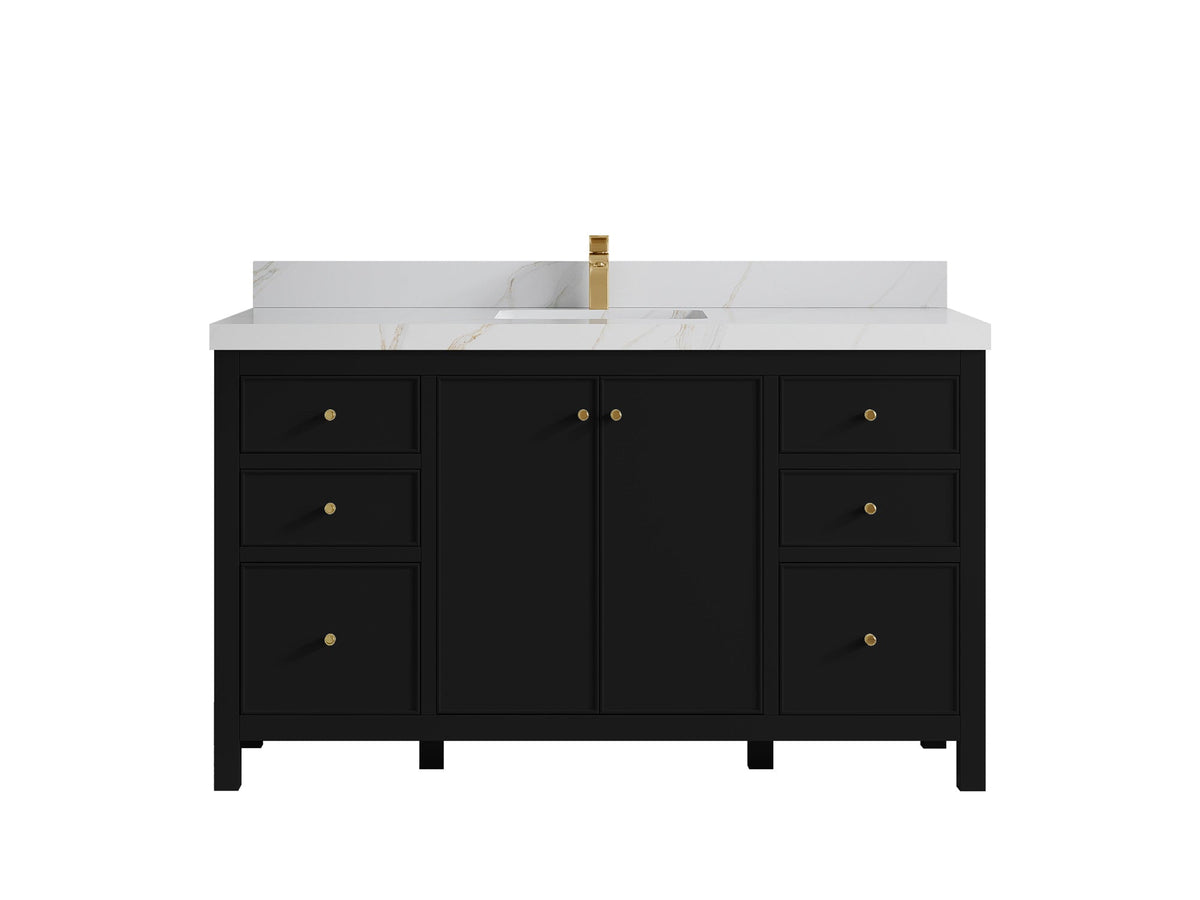 Chicago 60 in. W x 22 in. D Single Sink Bathroom Vanity - Willow Bath and Vanity