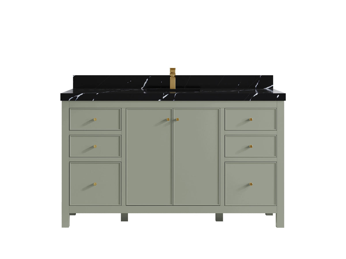 Chicago 60 in. W x 22 in. D Single Sink Bathroom Vanity - Willow Bath and Vanity