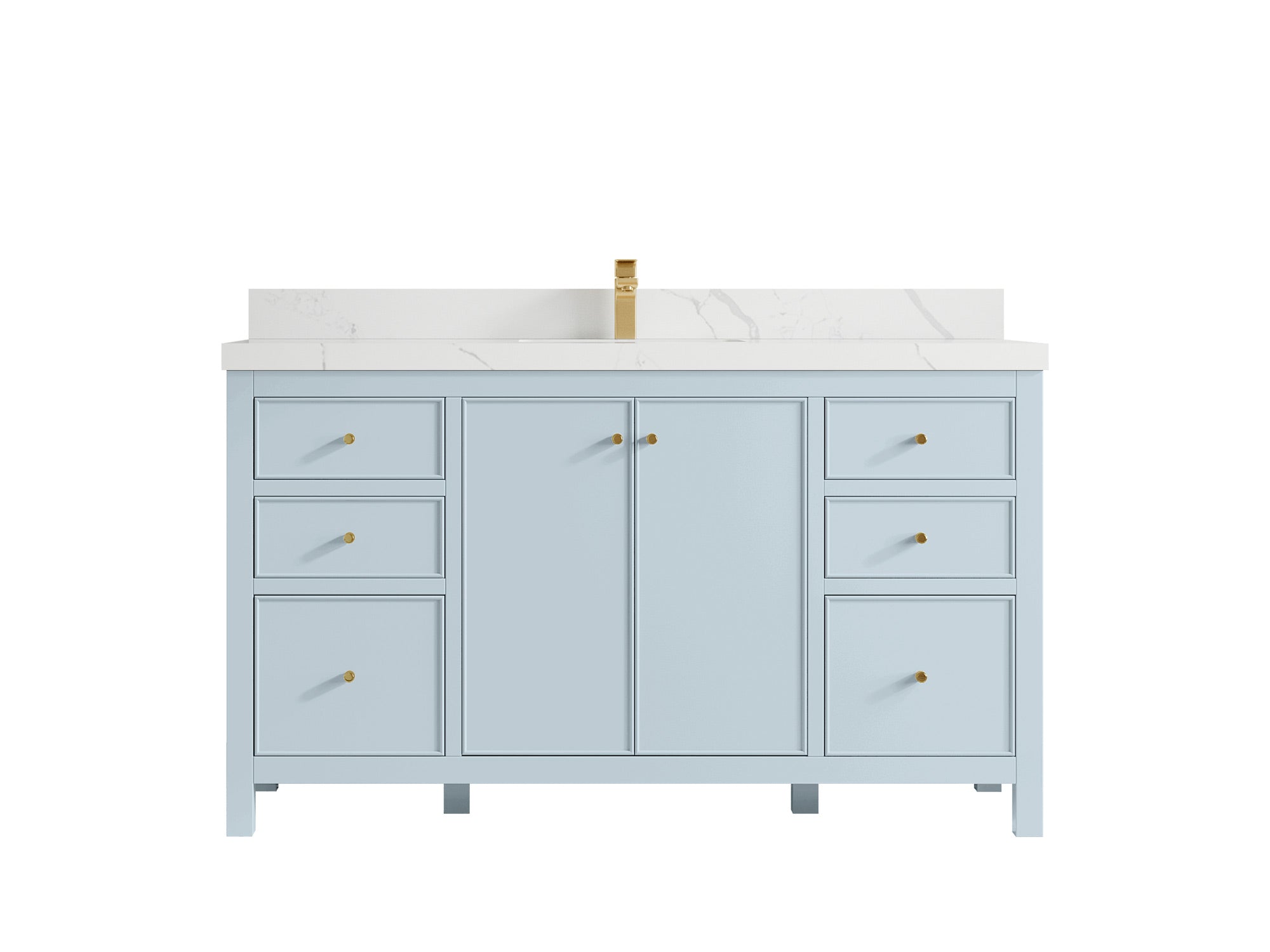 Chicago 60 in. W x 22 in. D Single Sink Bathroom Vanity - Willow Bath and Vanity