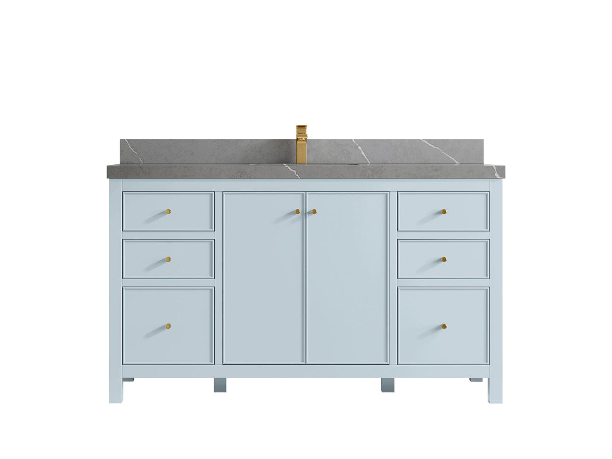 Chicago 60 in. W x 22 in. D Single Sink Bathroom Vanity - Willow Bath and Vanity