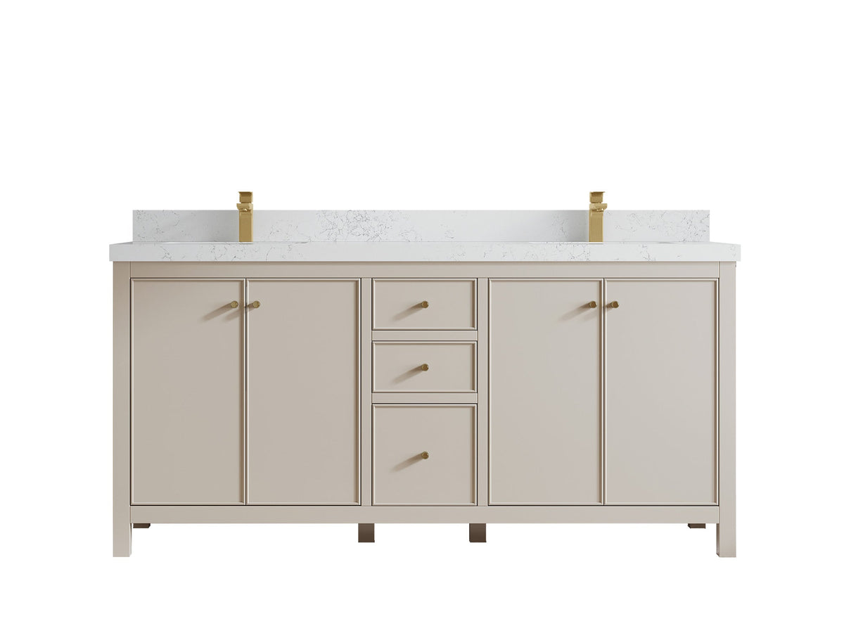 Chicago 72 in. W x 22 in. D Double Sink Bathroom Vanity - Willow Bath and Vanity