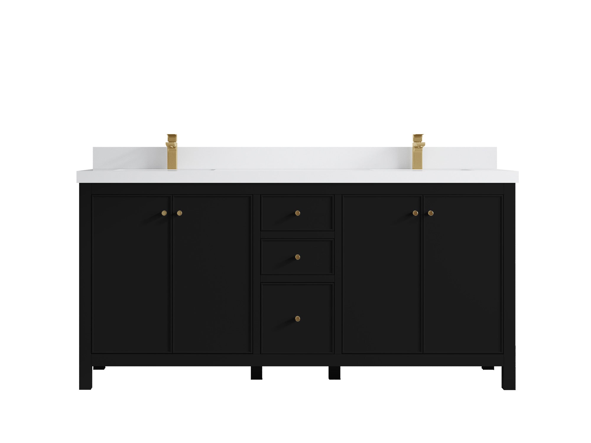 Chicago 72 in. W x 22 in. D Double Sink Bathroom Vanity - Willow Bath and Vanity