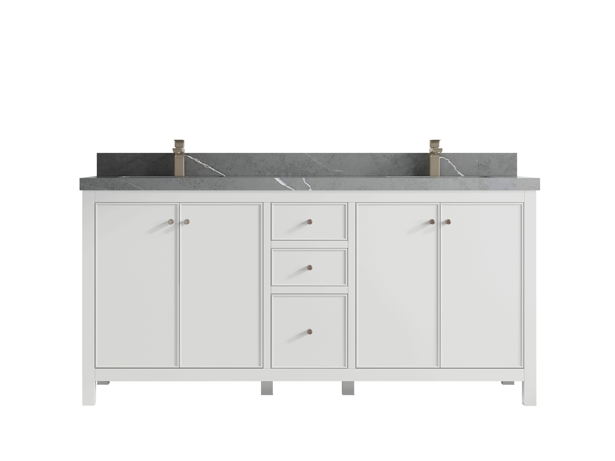Chicago 72 in. W x 22 in. D Double Sink Bathroom Vanity - Willow Bath and Vanity