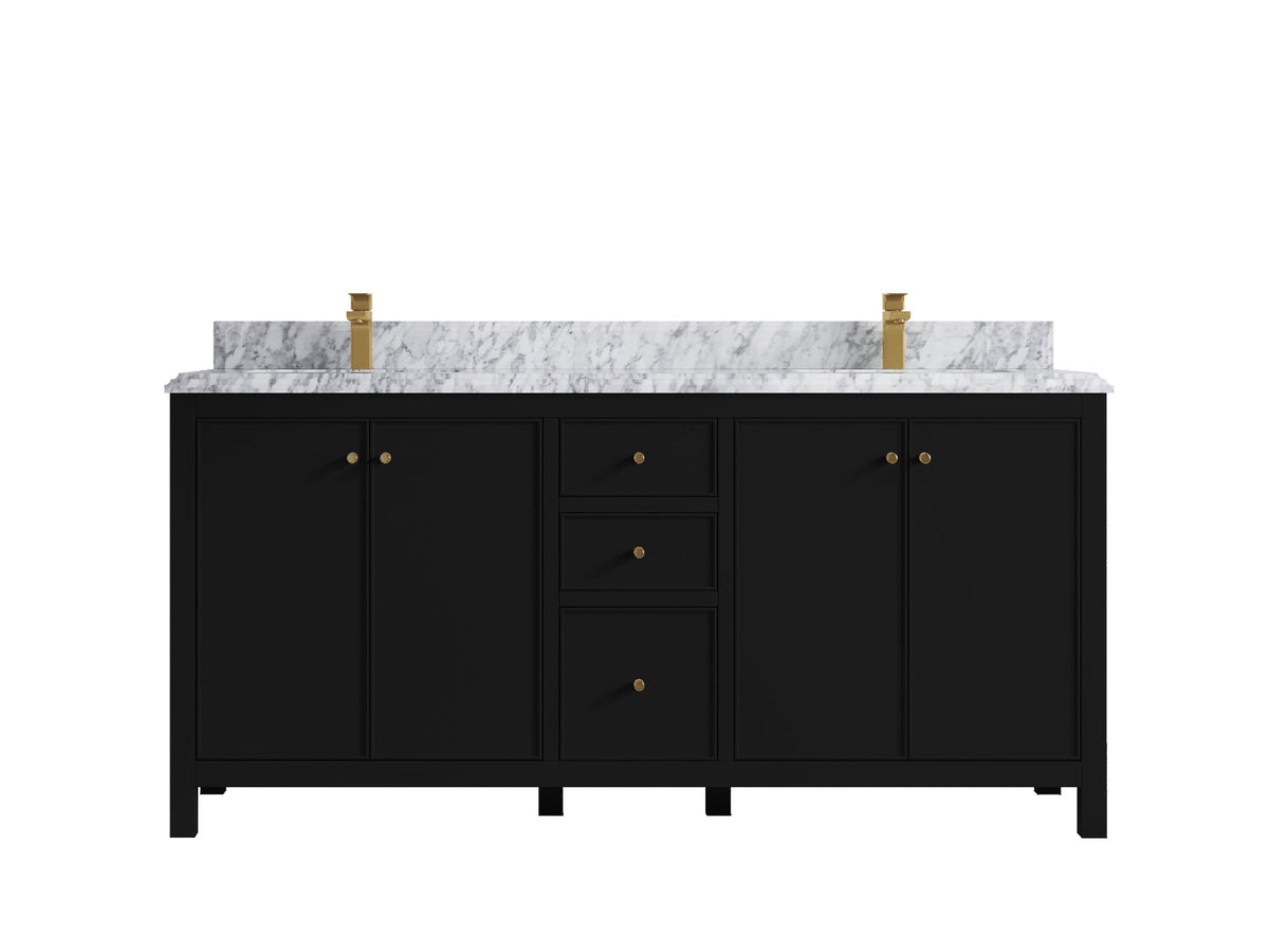Chicago 72 in. W x 22 in. D Double Sink Bathroom Vanity - Willow Bath and Vanity