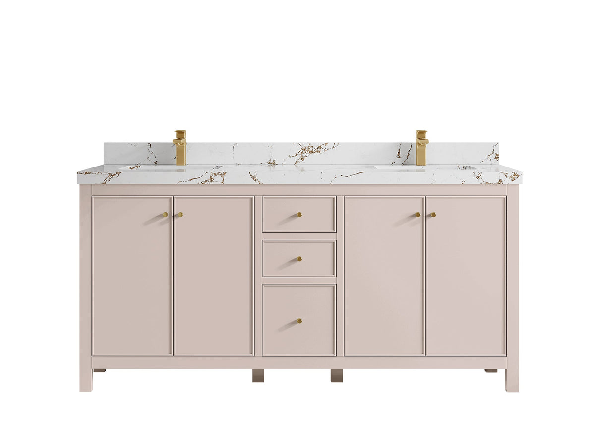 Chicago 72 in. W x 22 in. D Double Sink Bathroom Vanity - Willow Bath and Vanity