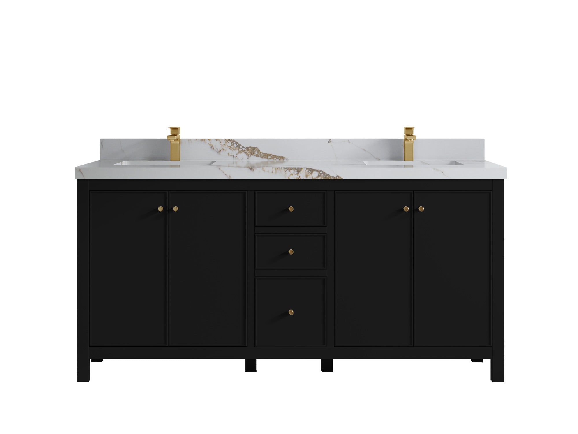 Chicago 72 in. W x 22 in. D Double Sink Bathroom Vanity - Willow Bath and Vanity