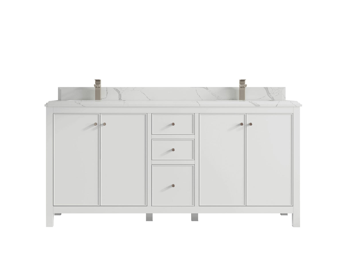 Chicago 72 in. W x 22 in. D Double Sink Bathroom Vanity - Willow Bath and Vanity