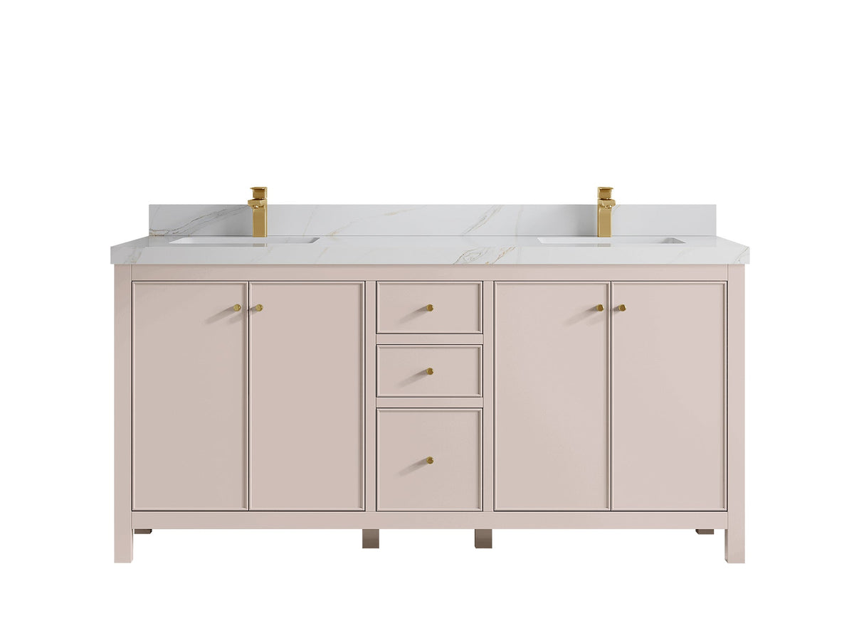 Chicago 72 in. W x 22 in. D Double Sink Bathroom Vanity - Willow Bath and Vanity