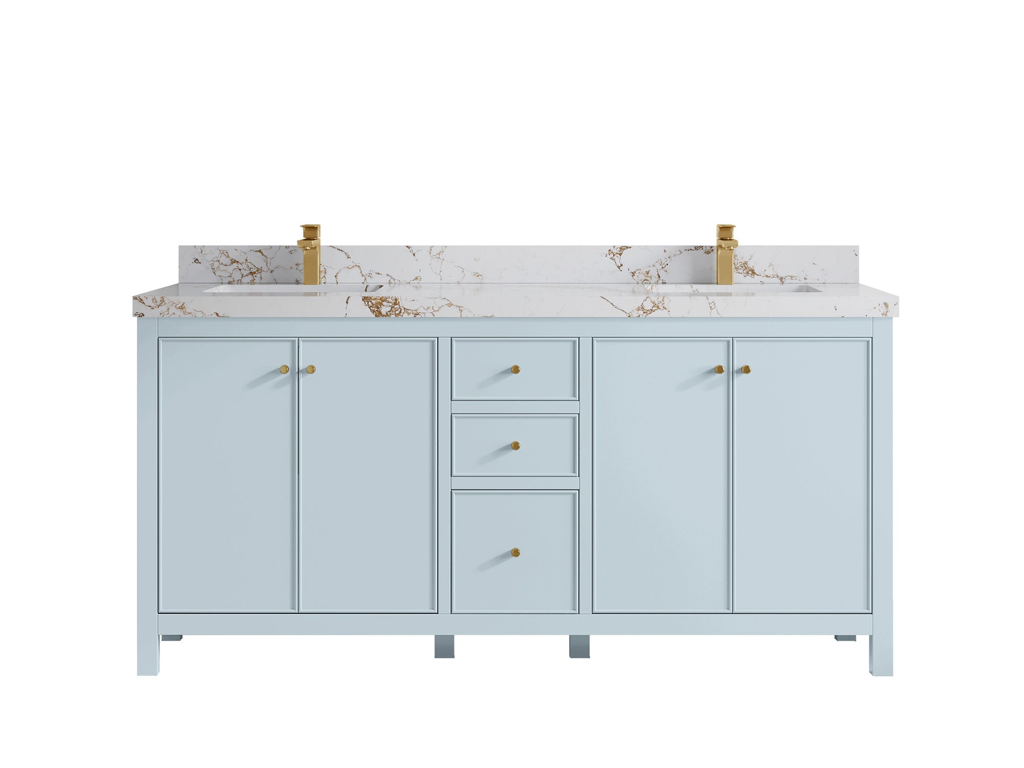 Chicago 72 in. W x 22 in. D Double Sink Bathroom Vanity - Willow Bath and Vanity