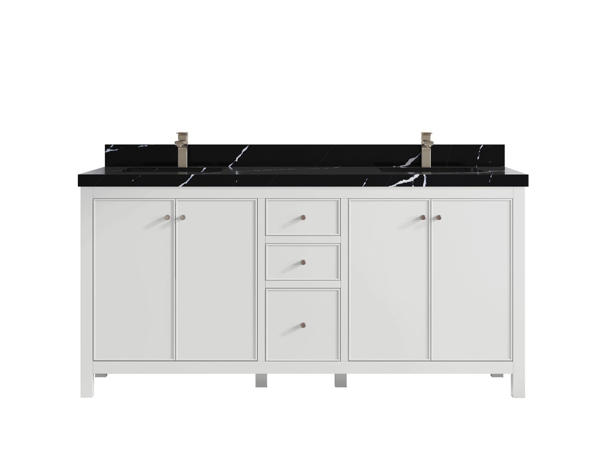 Chicago 72 in. W x 22 in. D Double Sink Bathroom Vanity - Willow Bath and Vanity