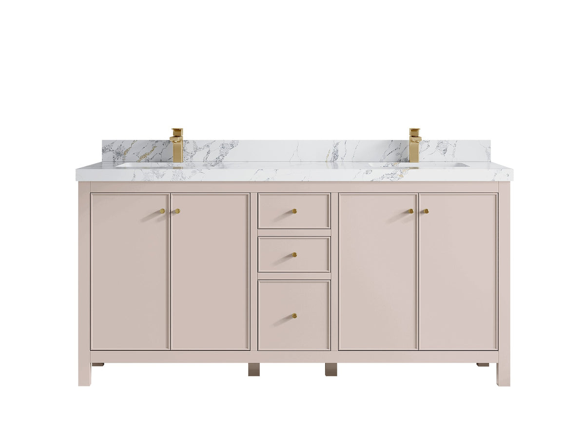 Chicago 72 in. W x 22 in. D Double Sink Bathroom Vanity - Willow Bath and Vanity