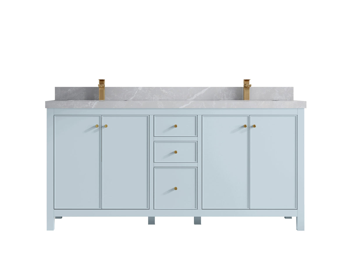 Chicago 72 in. W x 22 in. D Double Sink Bathroom Vanity - Willow Bath and Vanity