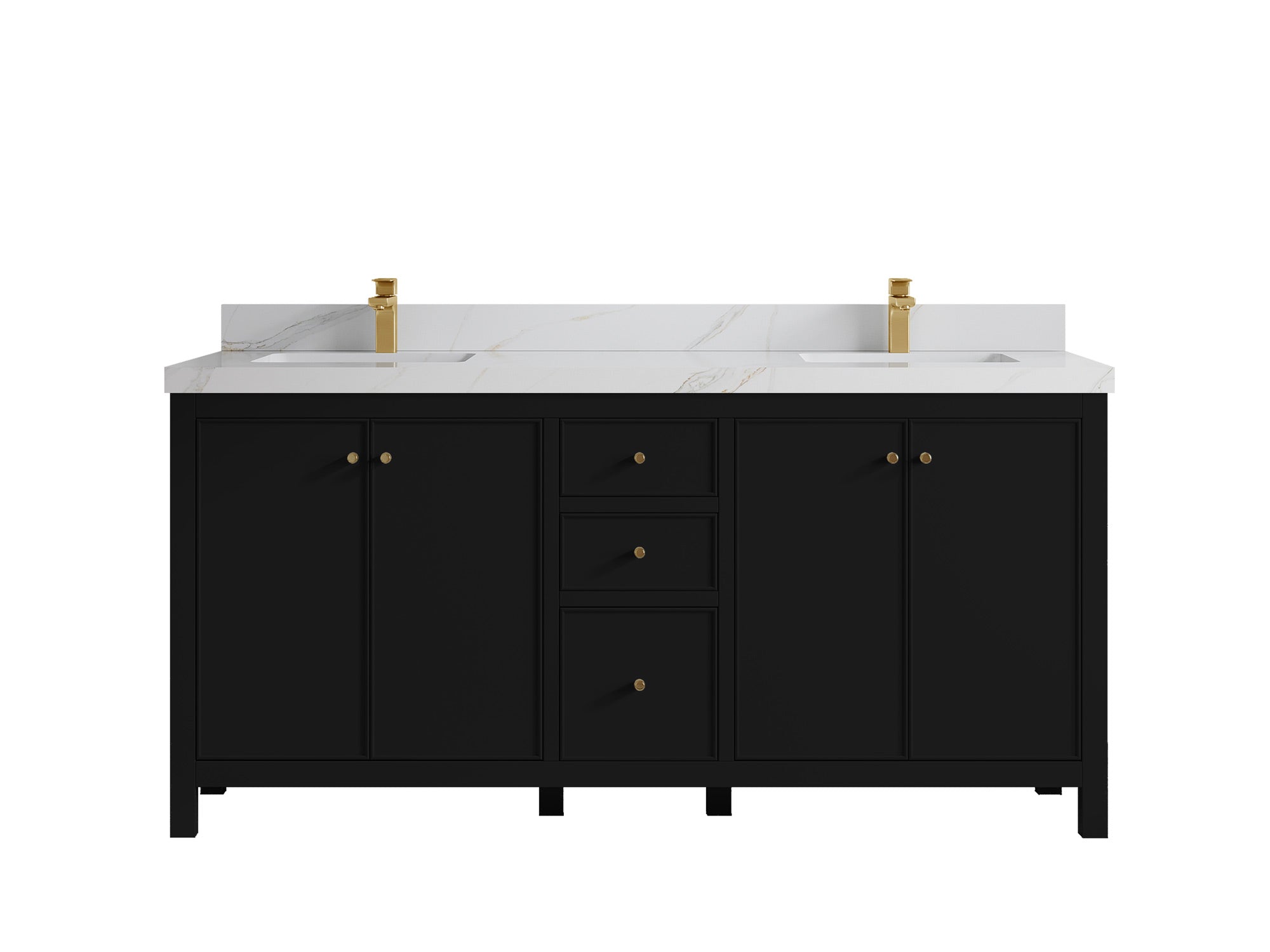 Chicago 72 in. W x 22 in. D Double Sink Bathroom Vanity - Willow Bath and Vanity