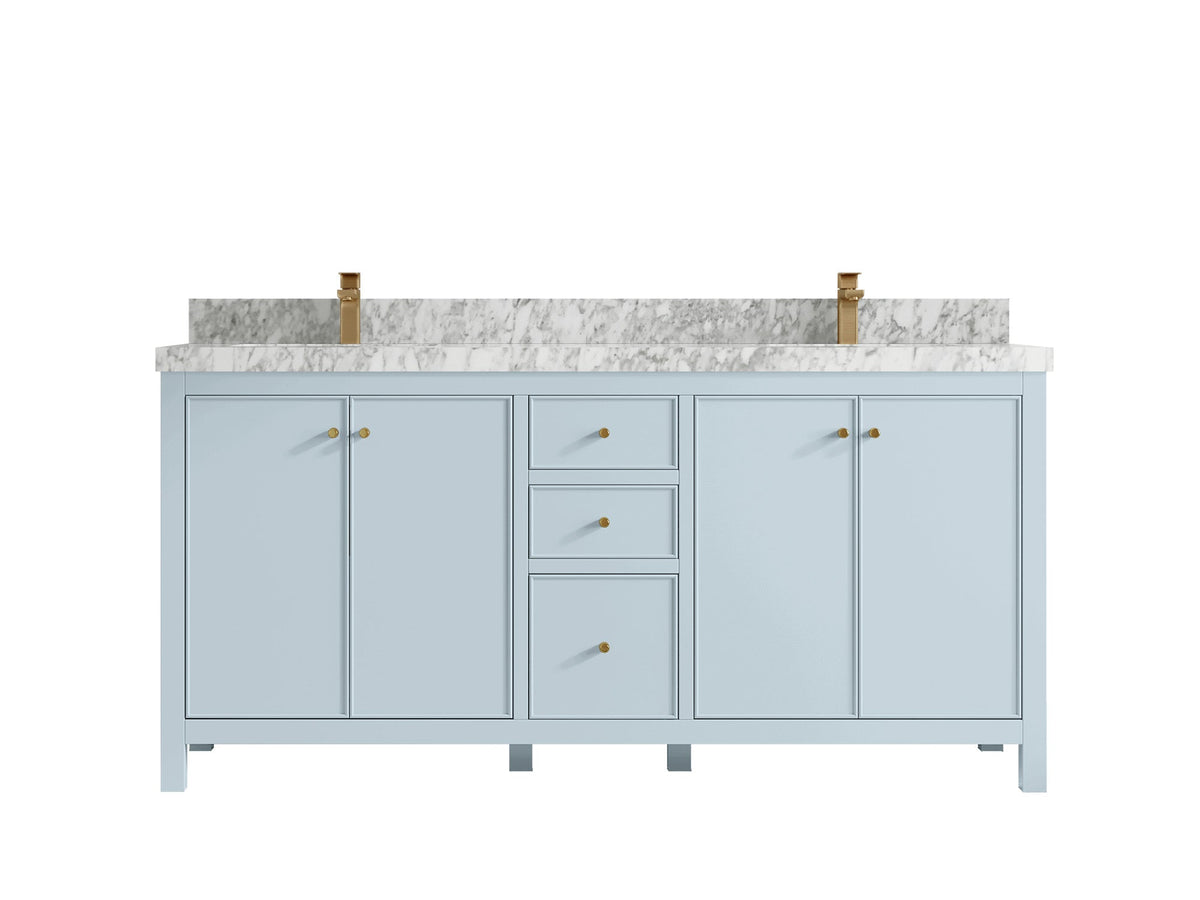 Chicago 72 in. W x 22 in. D Double Sink Bathroom Vanity - Willow Bath and Vanity