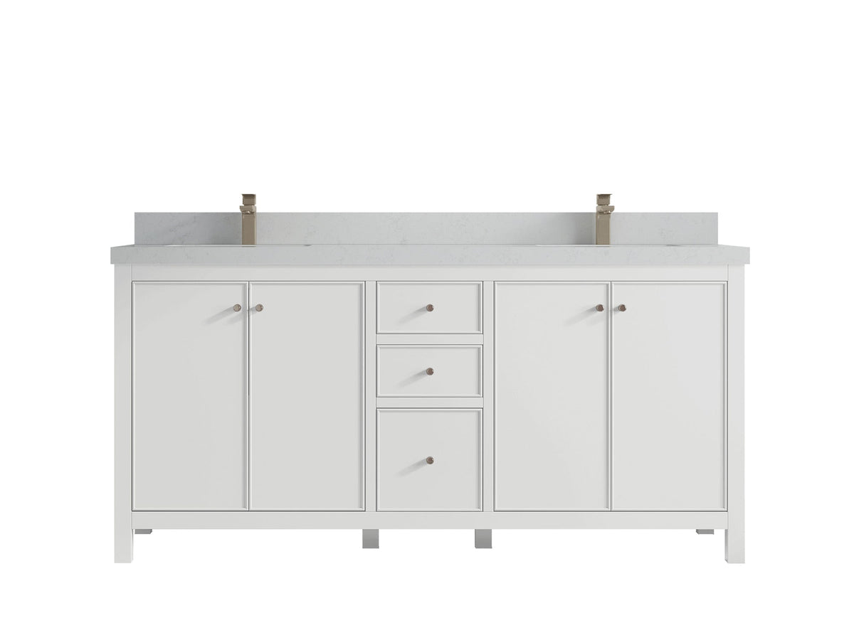 Chicago 72 in. W x 22 in. D Double Sink Bathroom Vanity - Willow Bath and Vanity