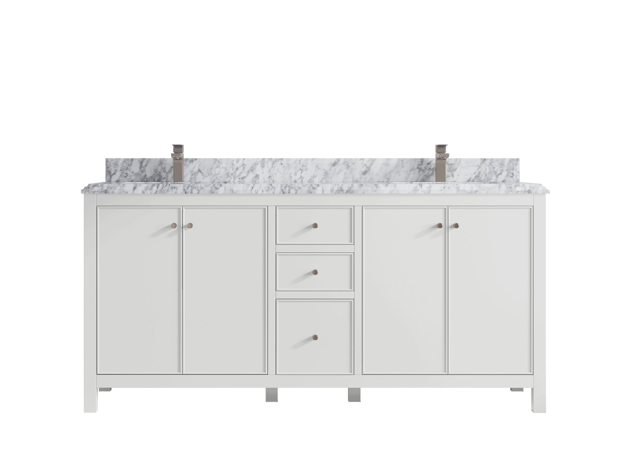 Chicago 72 in. W x 22 in. D Double Sink Bathroom Vanity - Willow Bath and Vanity