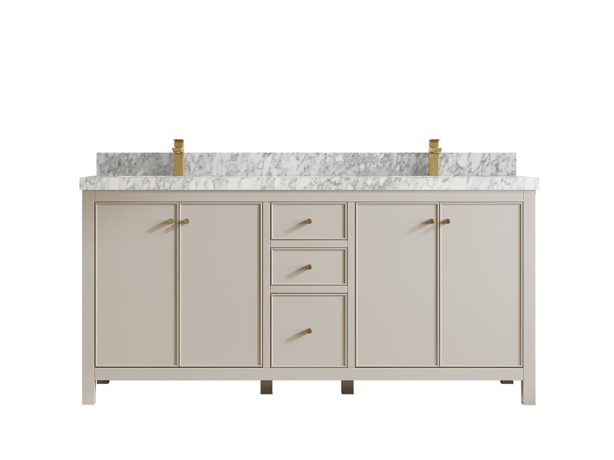 Chicago 72 in. W x 22 in. D Double Sink Bathroom Vanity - Willow Bath and Vanity