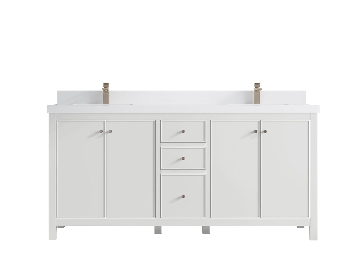 Chicago 72 in. W x 22 in. D Double Sink Bathroom Vanity - Willow Bath and Vanity