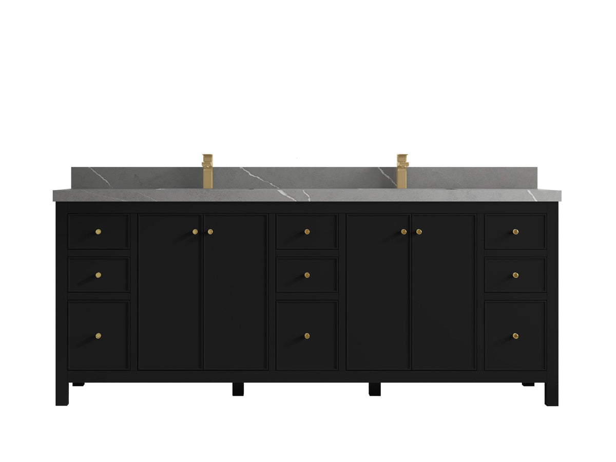 Chicago 84 in. W x 22 in. D Double Sink Bathroom Vanity - Willow Bath and Vanity
