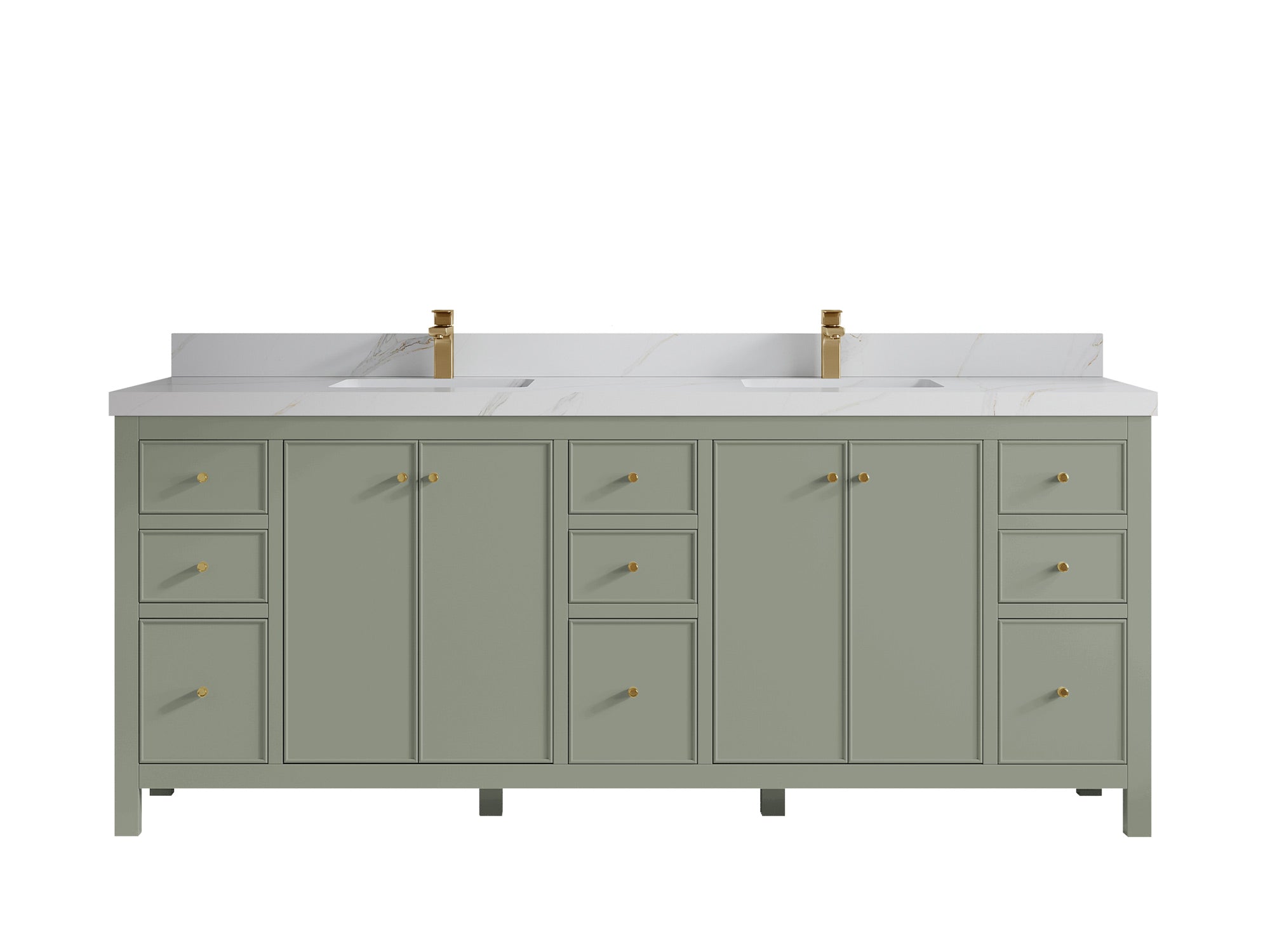 Chicago 84 in. W x 22 in. D Double Sink Bathroom Vanity - Willow Bath and Vanity