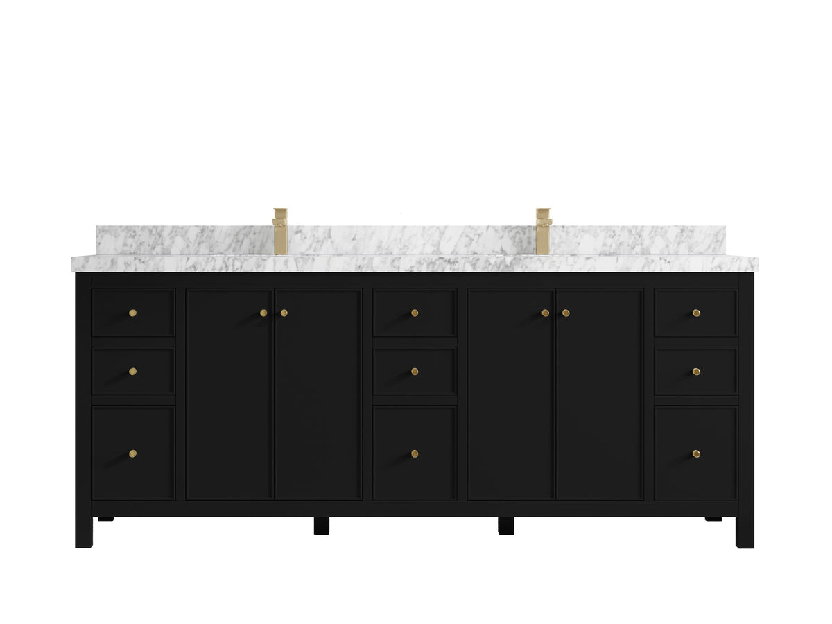 Chicago 84 in. W x 22 in. D Double Sink Bathroom Vanity - Willow Bath and Vanity