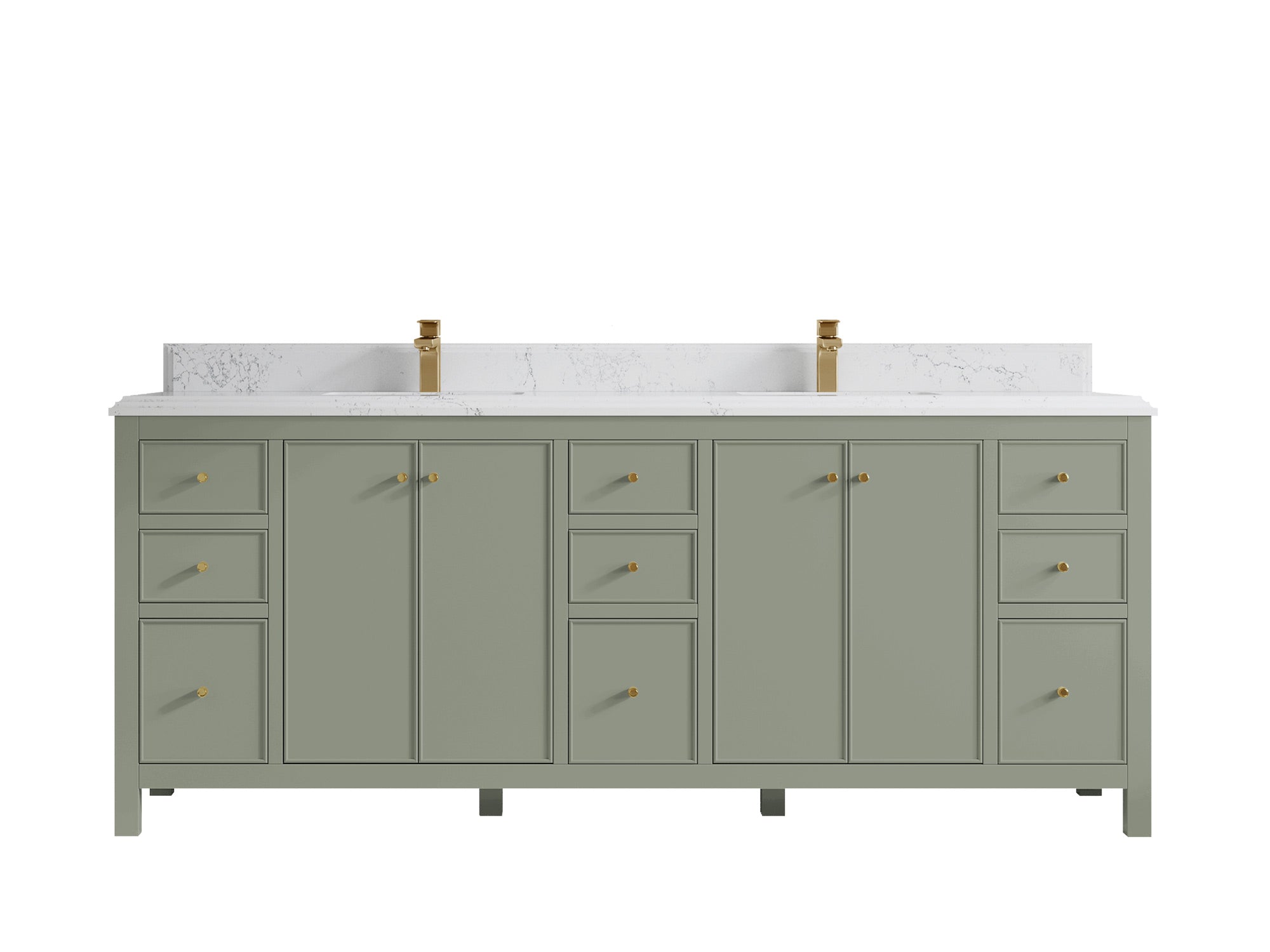 Chicago 84 in. W x 22 in. D Double Sink Bathroom Vanity - Willow Bath and Vanity