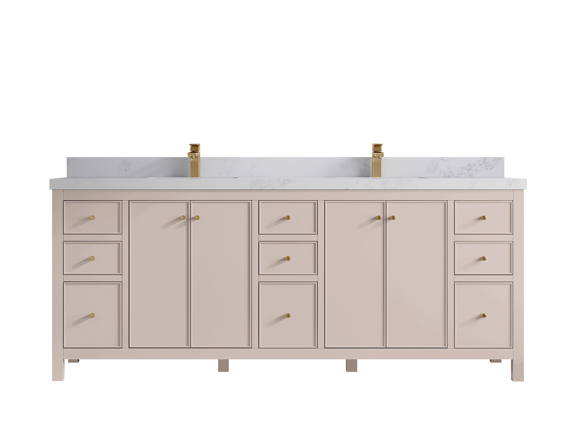 Chicago 84 in. W x 22 in. D Double Sink Bathroom Vanity - Willow Bath and Vanity